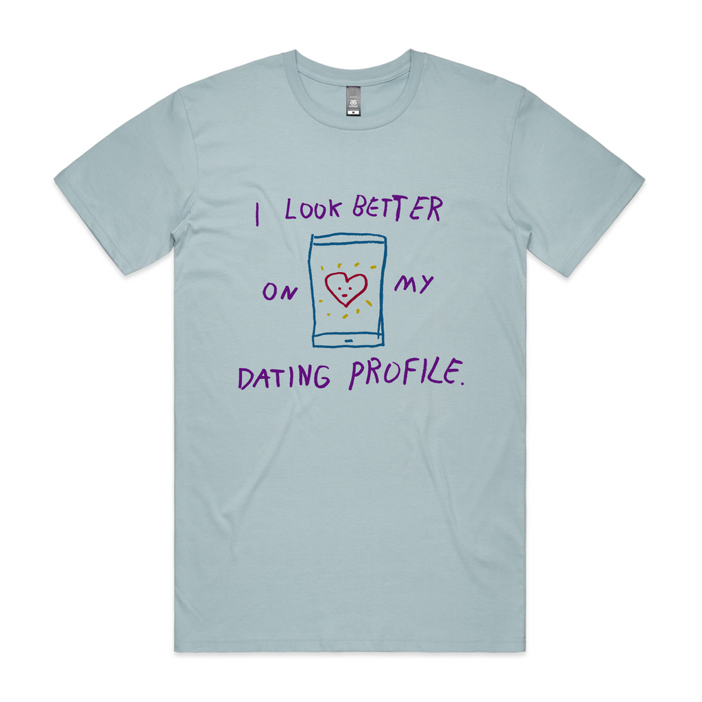 Better On My Dating Profile Tee Hoodie, Sweatshirt | CiraTrend.com (Image 3)