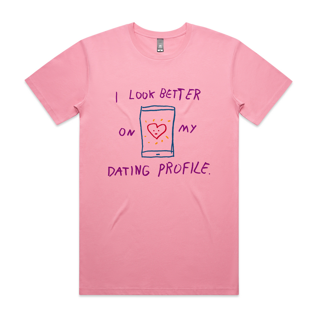 Better On My Dating Profile Tee Hoodie, Sweatshirt | CiraTrend.com (Image 4)