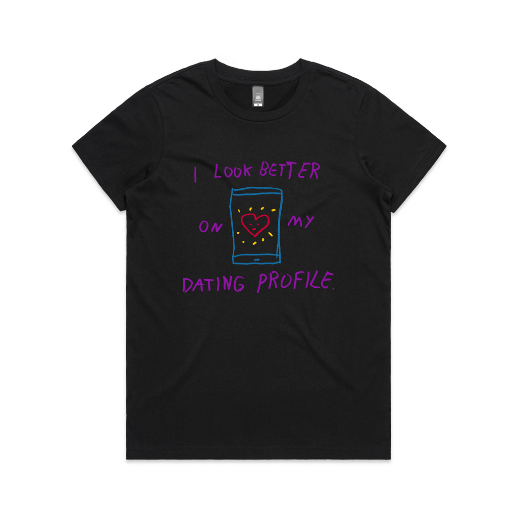 Better On My Dating Profile Tee Hoodie, Sweatshirt | CiraTrend.com (Image 5)