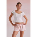 Beverly and Beck Women's Maggie Pointelle T-Shirt Hoodie, Sweatshirt | CiraTrend.com