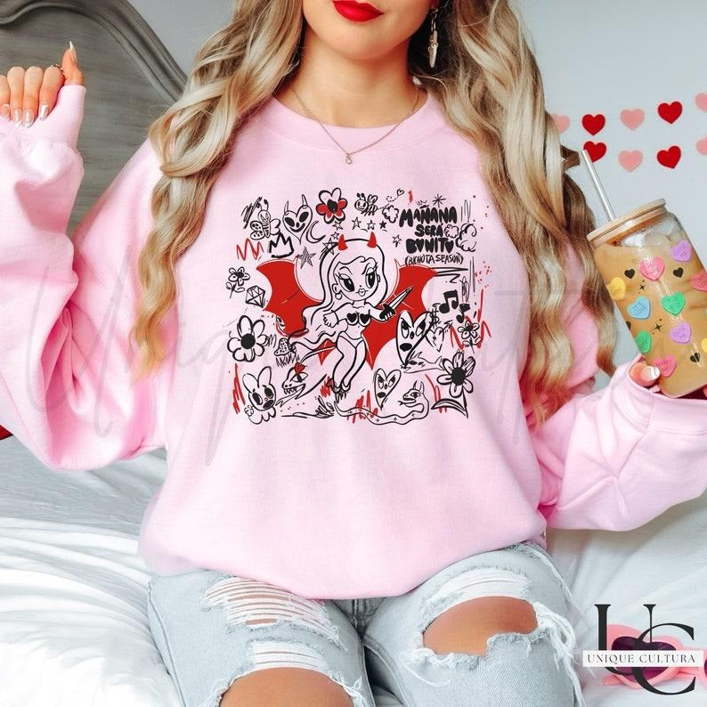 Bichota Season Valentine  KaRoL G Sweater,  KG  Tee  Mañana Sera Bonito  Sweatshirt  Gift for Karol G Fan  Valentines Day Gift