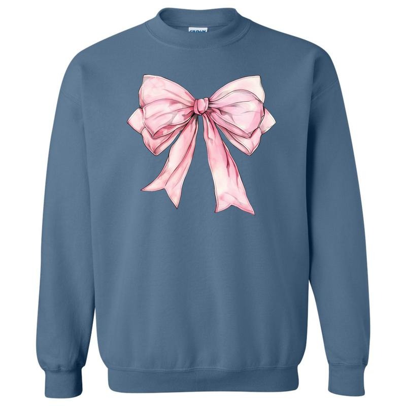 Big Pink Bow Sweatshirt 'NLB' T-Shirts, Hoodie | CiraTrend.com