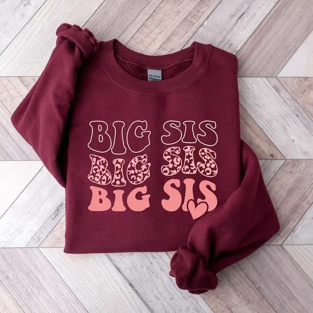 Big Sister Sweatshirt, Big Sister Gift, Promoted to Big Sister Announcement, Pregnancy Announcement Sister, Big Sister...