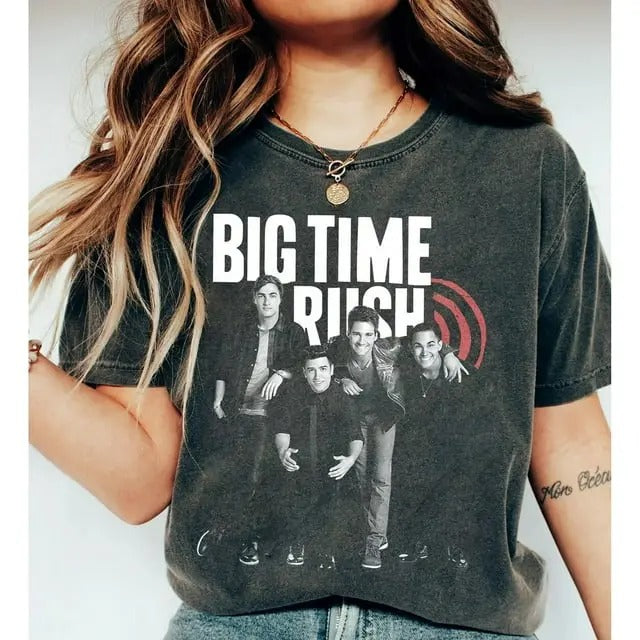 Big Time Rush Tour 2025 Retro Graphic Shirt Hoodie, Sweatshirt | CiraTrend.com