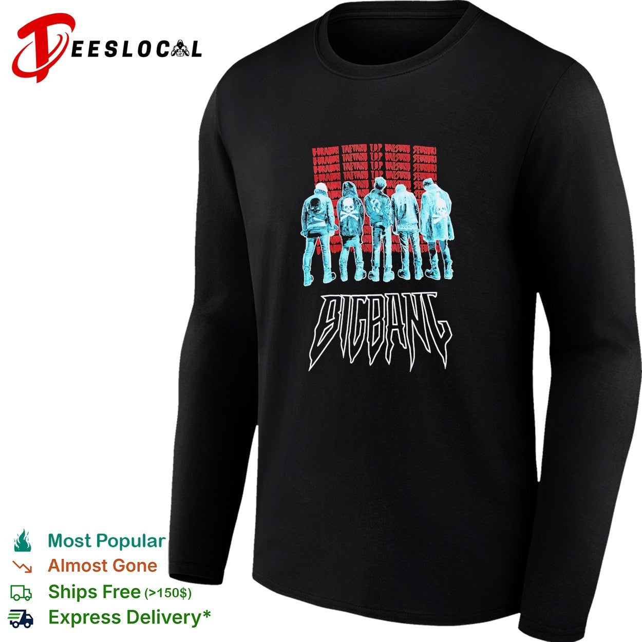 Bigbang G Dragon Taeyang T O P Daesung Seungri skull jackets shirt
