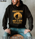 Bigfoot Undefeated Hide and Seek Champion Retro Sunset Tee