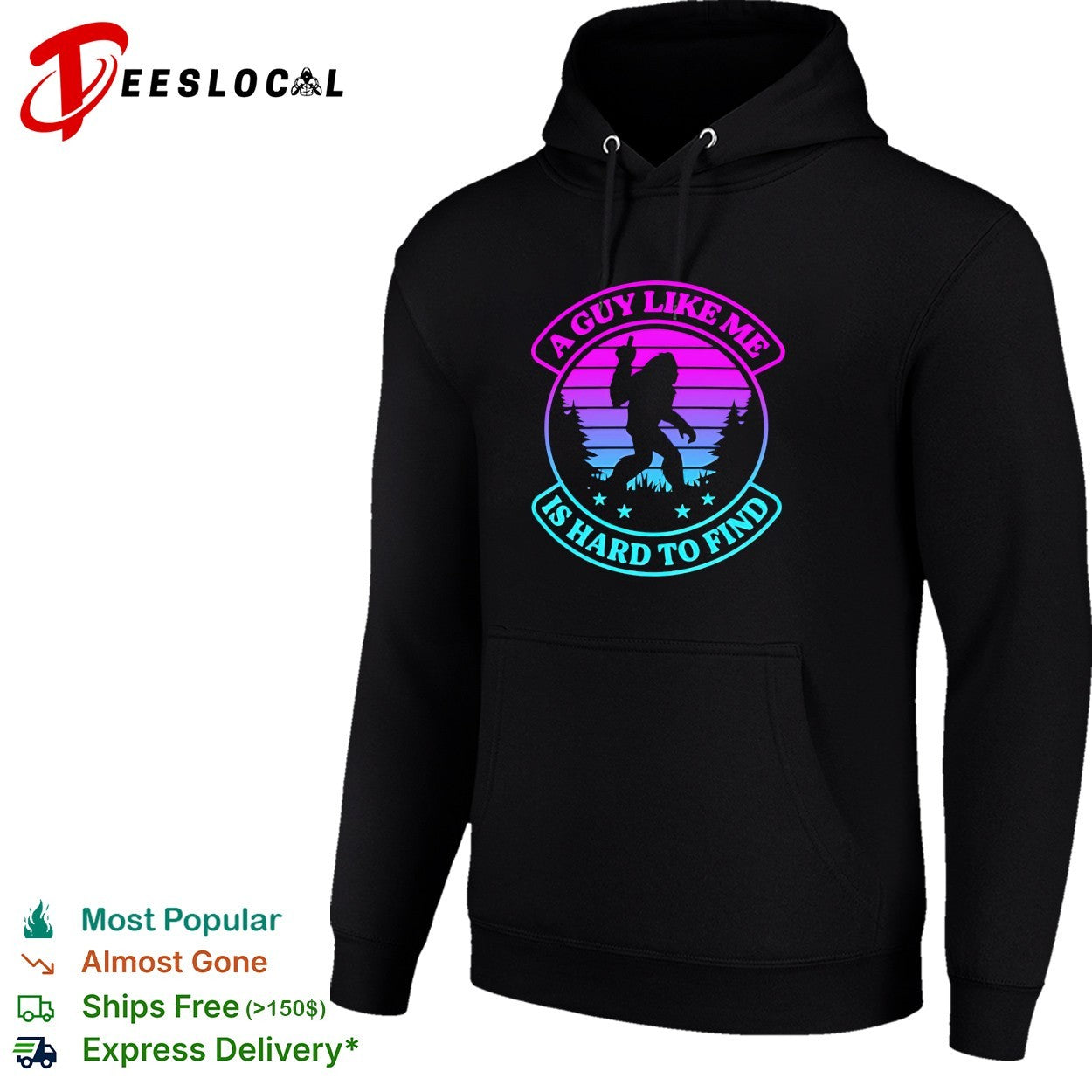 Bigfoot walking a guy like me is hard to find shirt