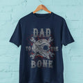 Biker Dad T Shirt Dad To The Bone With Skull And Cross Wrenches Art Gift For Motorcyclist Dad  sweater and hoodie Sweatshirt