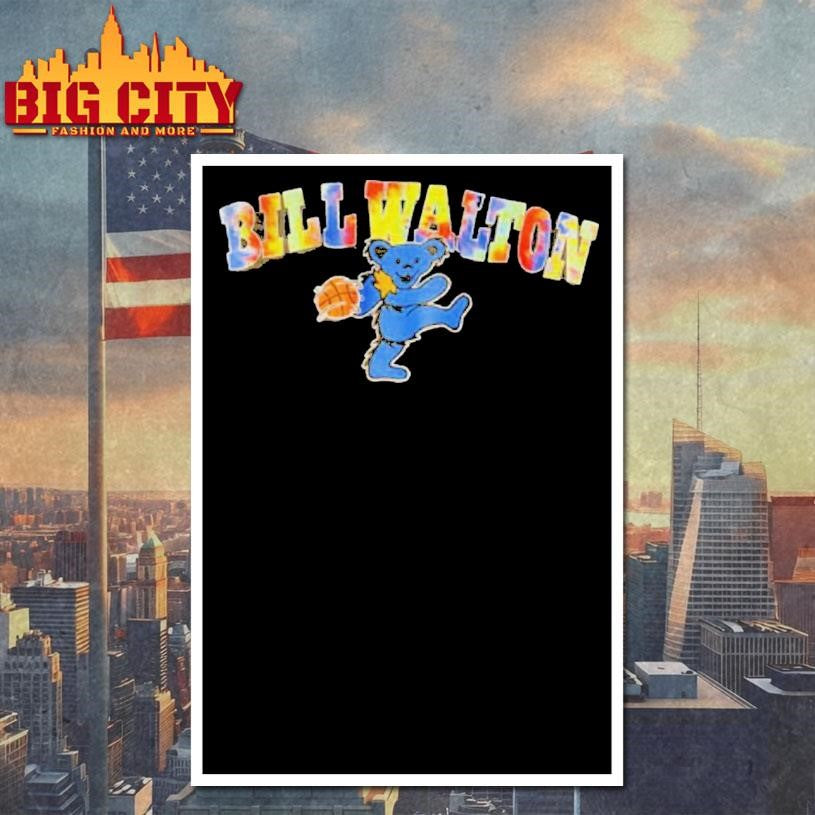 Bill Walton Grateful Bear Tie Dye Ucla Bruins Shirt