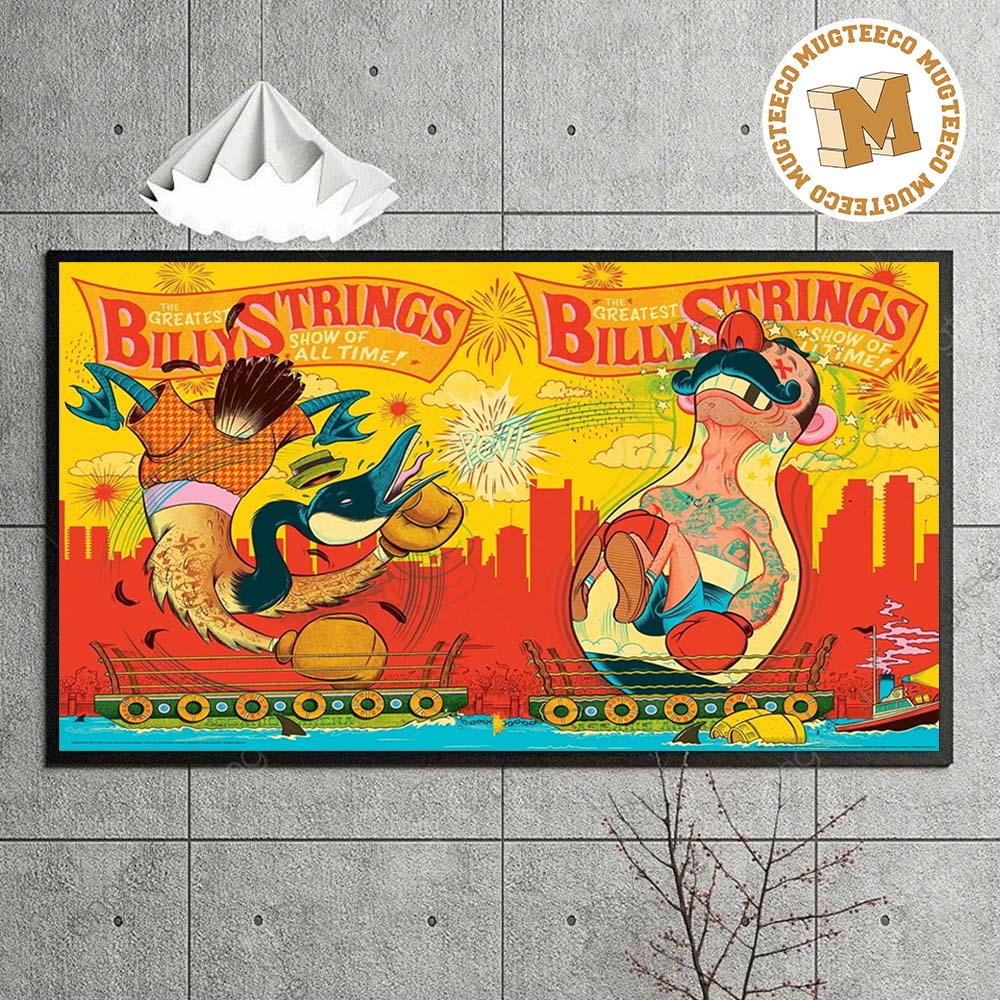 Billy Strings Boston MA 2026 Event Poster At Agganis Arena Night 1 And 2 On July 21 22 2026 Home Decor Poster Canvas