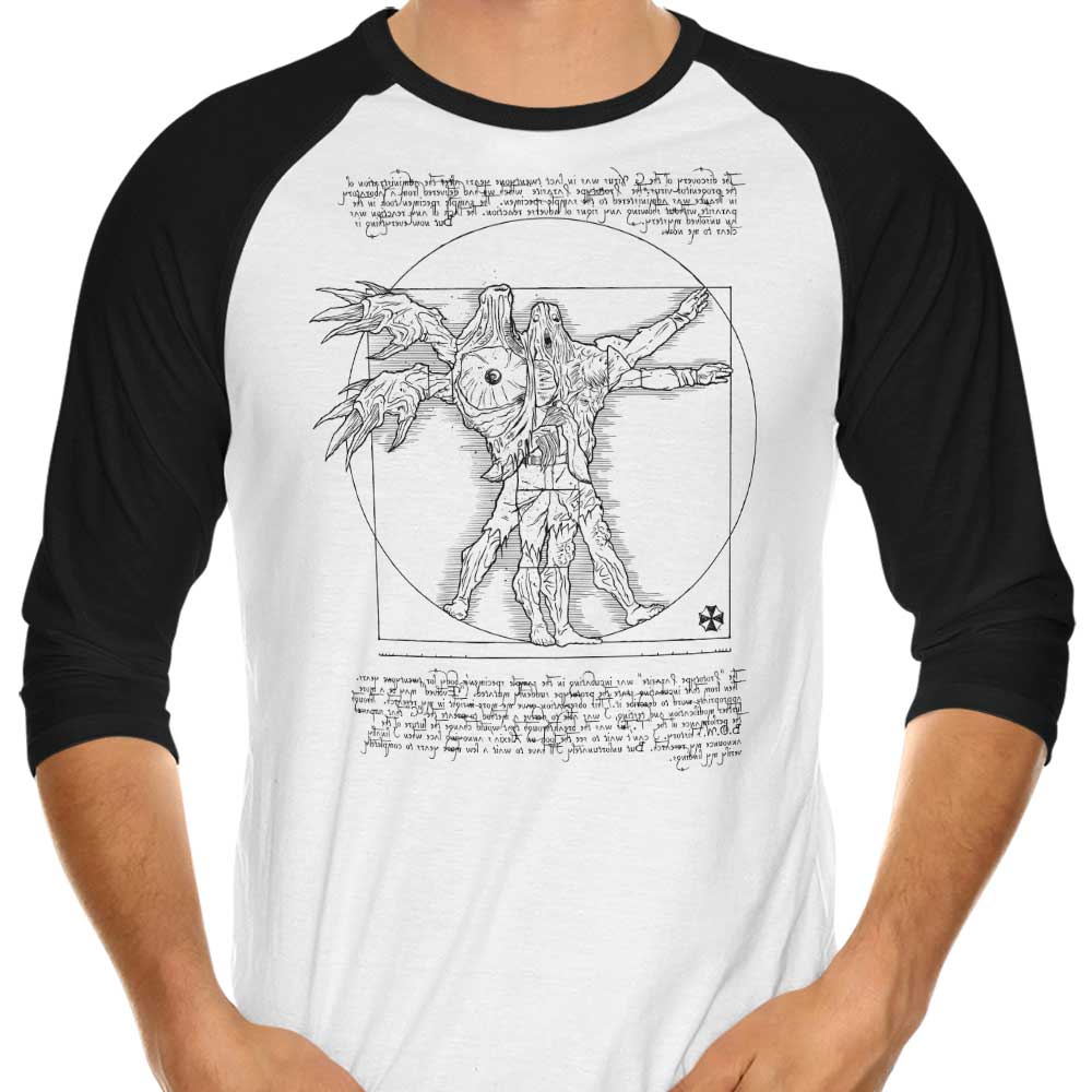 Birkin Vitruvian - 3/4 Sleeve Raglan T-Shirt Hoodie, Sweatshirt | CiraTrend.com (Image 1)