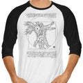 Birkin Vitruvian - 3/4 Sleeve Raglan T-Shirt Hoodie, Sweatshirt | CiraTrend.com (Image 1)