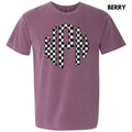 Black Checkered Monogram Comfort Colors T-Shirt 'NLB' Hoodie, Sweatshirt | CiraTrend.com
