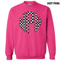 Black Checkered Monogram Sweatshirt 'NLB' T-Shirts, Hoodie | CiraTrend.com