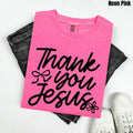 Black Font - Thank You Jesus Comfort Colors T-Shirt 'NLB' Hoodie, Sweatshirt | CiraTrend.com