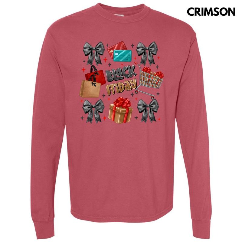 Black Friday Collage Long Sleeve Comfort Colors T-Shirt 'NLB' Hoodie, Sweatshirt | CiraTrend.com