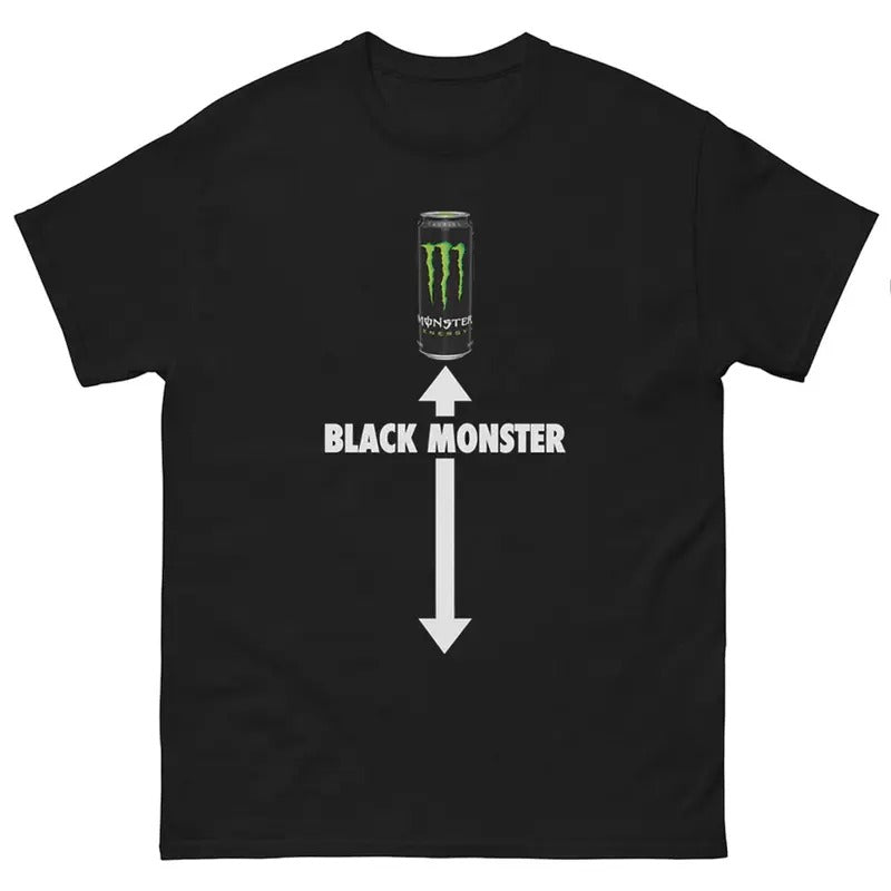 Black Monster T-Shirt Funny Meme Unisex Casual Style, Dank Memes Tshirt, Funny Gifts Hoodie, Sweatshirt | CiraTrend.com