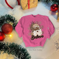 Black Santa DTF Transfer ONLY - This is NOT a T Shirt Hoodie, Sweatshirt | CiraTrend.com