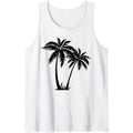 Black White Palm Trees Summer Sun Beach T-Shirt Women Men Tank Top Made in USA Hoodie, Sweatshirt | CiraTrend.com
