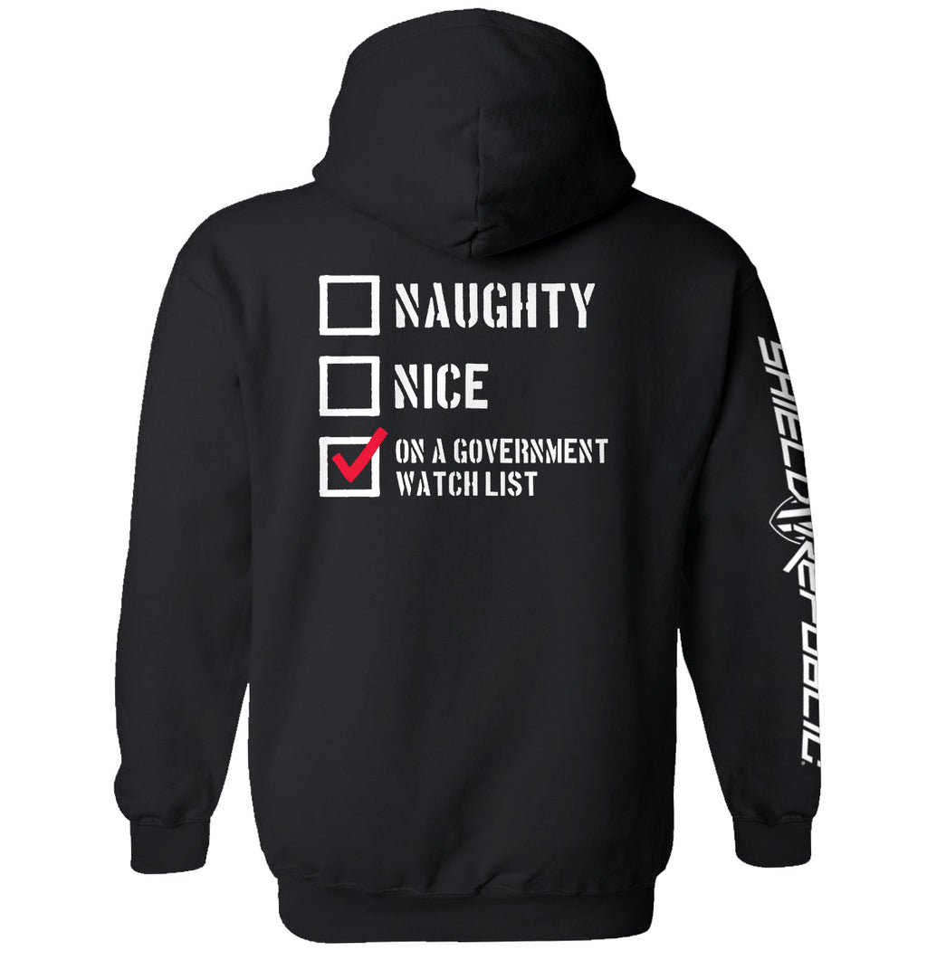 Naughty Nice On a Government Watch List T-Shirts, Hoodie, Sweatshirt | CiraTrend.com (Image 3)