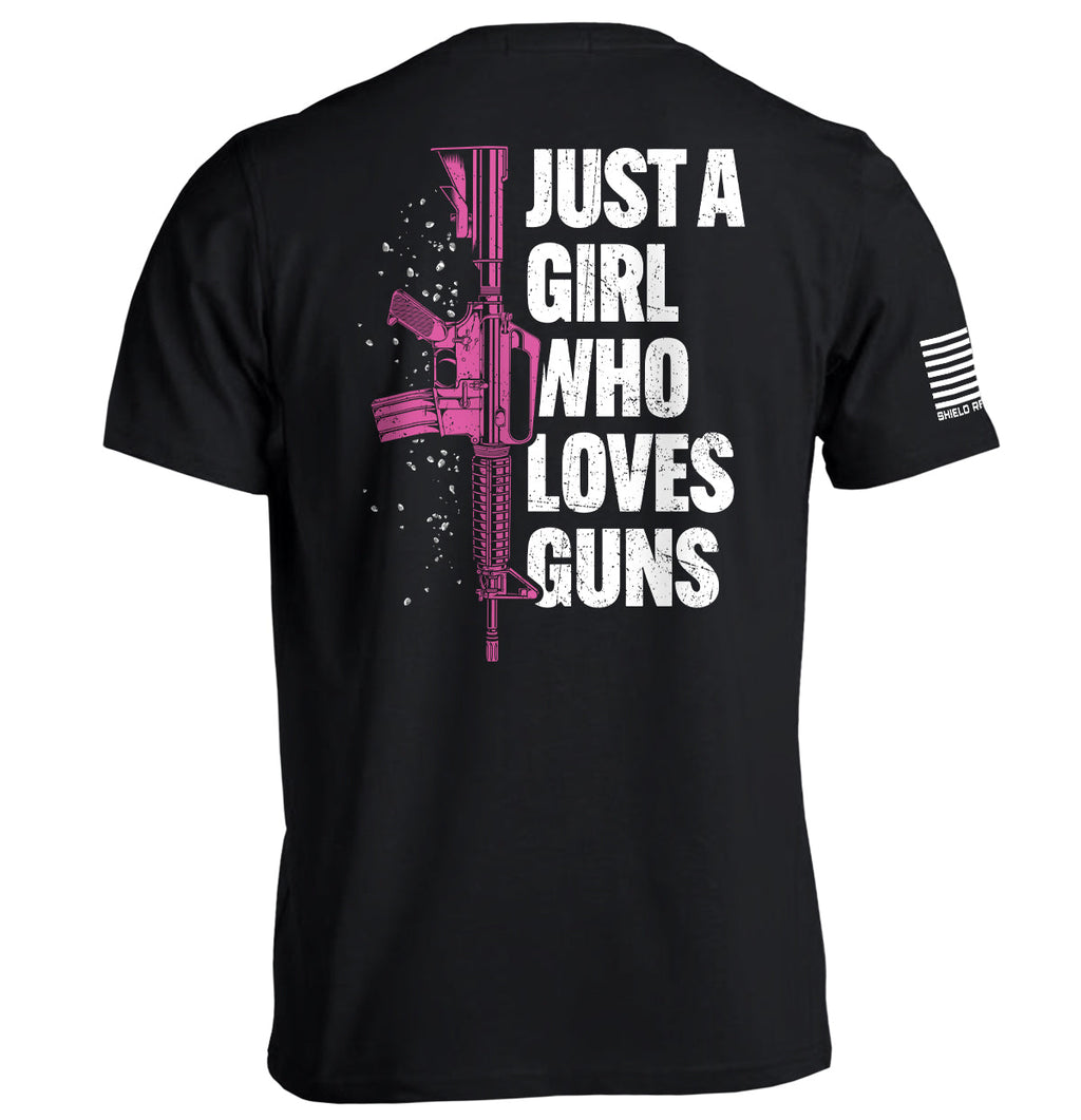 Just A Girl Who Loves Guns T-Shirts, Hoodie, Sweatshirt | CiraTrend.com (Image 2)