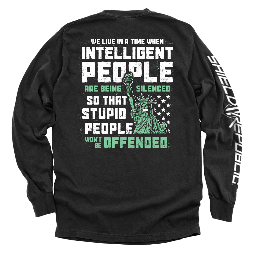 Intelligent People are being Silenced so that Stupid People won't be Offended T-Shirts, Hoodie, Sweatshirt (Image 3)