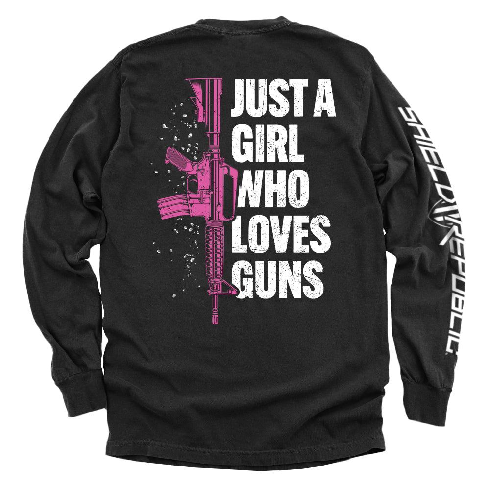 Just A Girl Who Loves Guns T-Shirts, Hoodie, Sweatshirt | CiraTrend.com (Image 4)