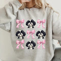 Black and White Shih Tzu crewneck sweatshirt unisex Soft Pullover T-Shirts, Hoodie | CiraTrend.com