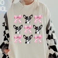Black and White chihuahua with bows Shirt~ Unisex Apparel Relaxed Fit Printed In The USA Clothing Womenswear Casual...