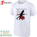 Black cat holding red umbrella and backpack I don’t know where I’m going but I’m gay shirt