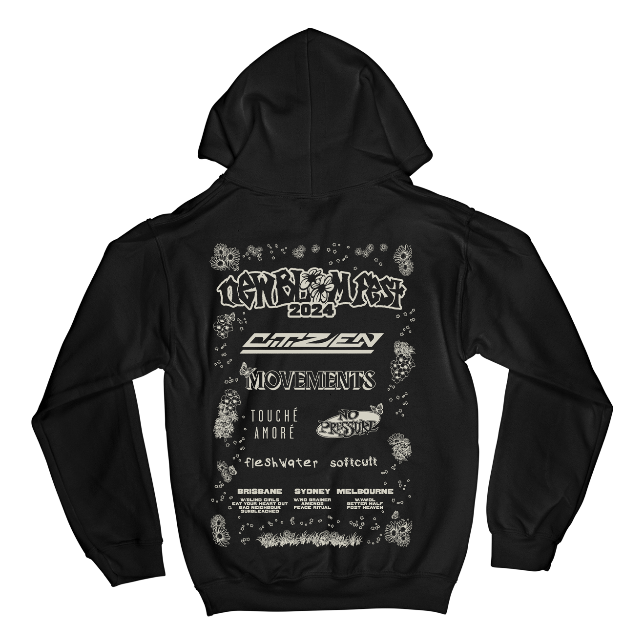 "Lineup (Black)" Hoodie T-Shirts, Sweatshirt | CiraTrend.com (Image 2)