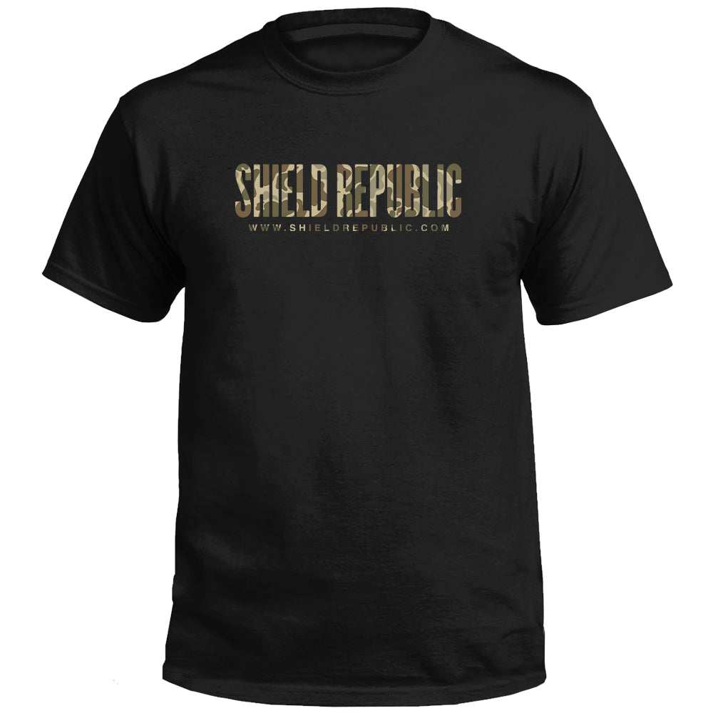 Shield Republic Duck Camo Banner Text (Front) T-Shirts, Hoodie, Sweatshirt | CiraTrend.com (Image 1)
