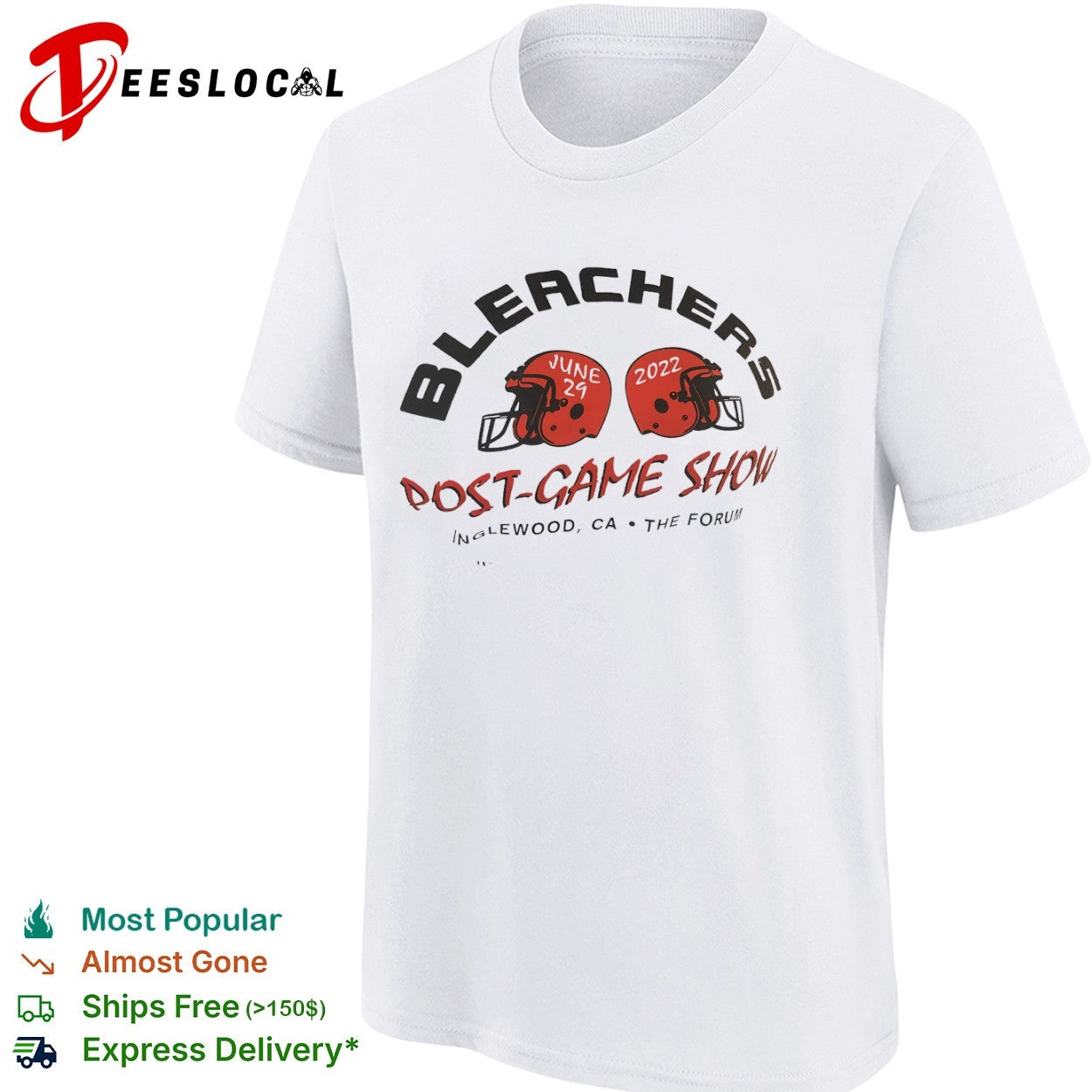 Bleachers Post-Game Show June 29 2022 The Forum football helmets shirt