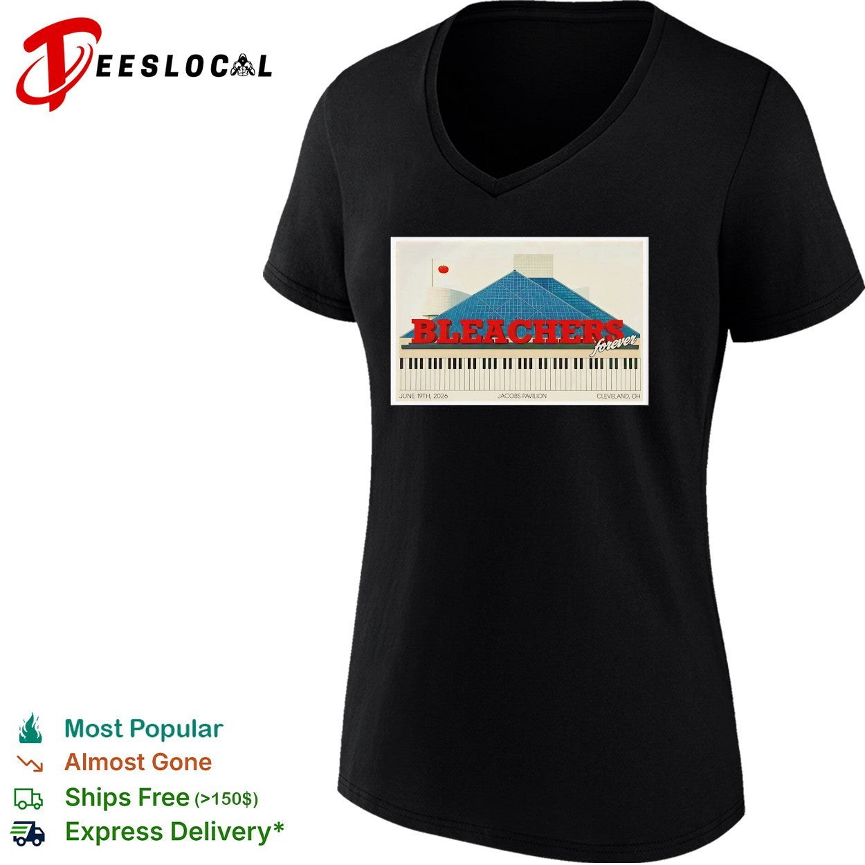 Bleachers forever Jacobs Pavilion Cleveland 2026 poster shirt