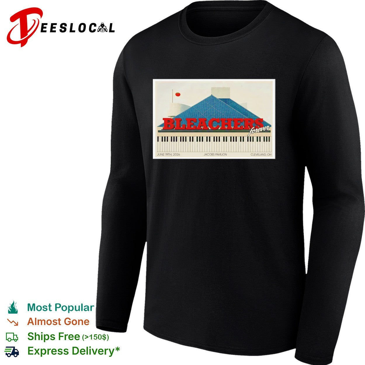 Bleachers forever Jacobs Pavilion Cleveland 2026 poster shirt
