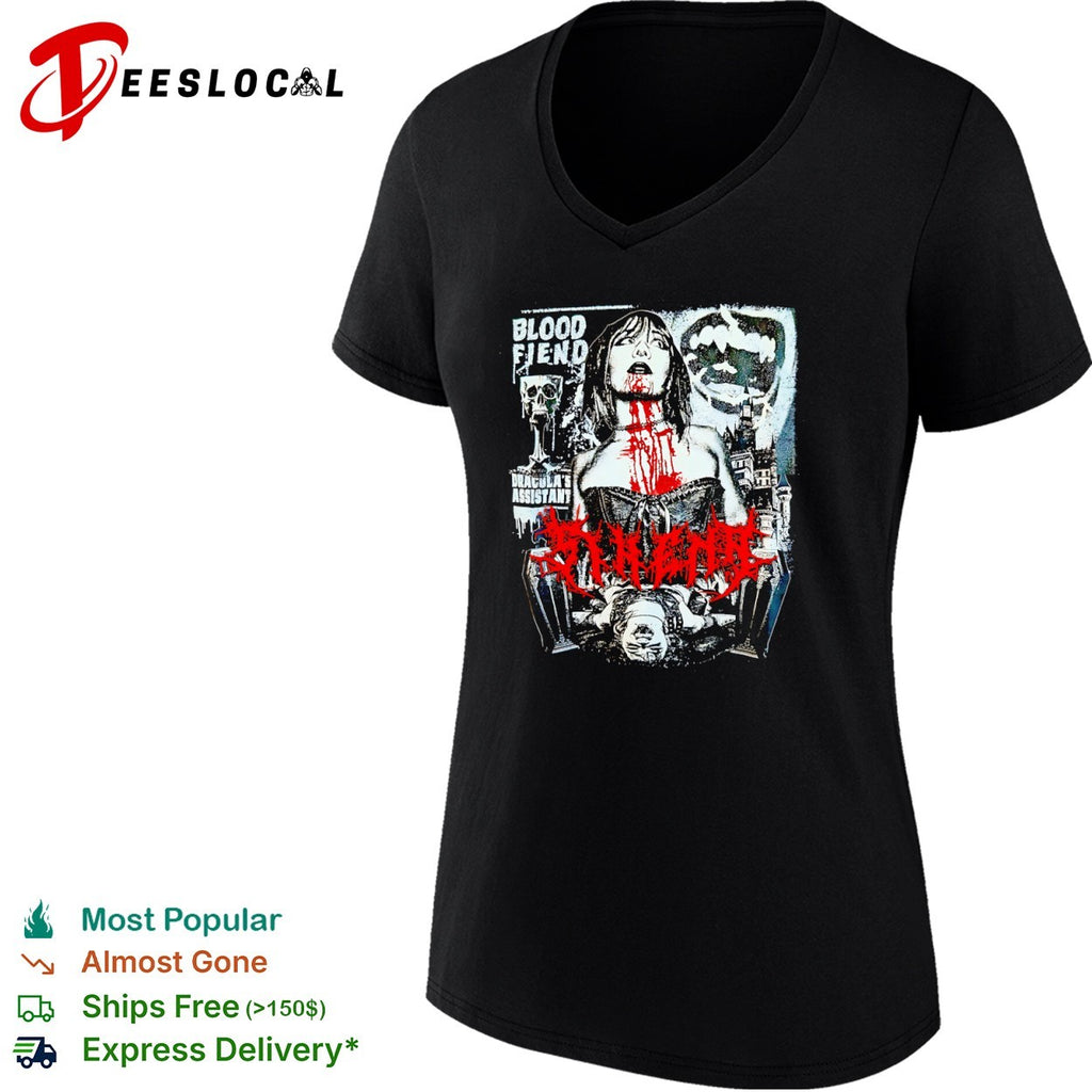 Blood Fiend Dracula’s Assistant Sinenth Horror Gothic Vampire Castle Art shirt