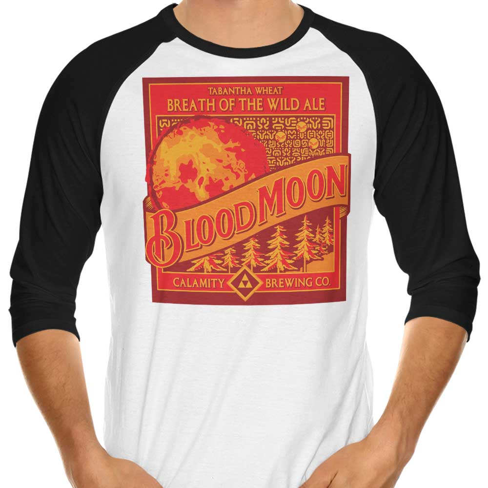 Blood Moon - 3/4 Sleeve Raglan T-Shirt Hoodie, Sweatshirt | CiraTrend.com (Image 3)