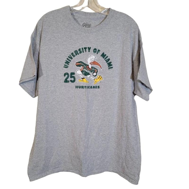 Blue 84 Men's University of Miami T-Shirt Crew Neck GrayUnisex T-shirt Sweatshirt Hoodie 21 | CiraTrend.com