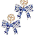 Blue Bow Chinoiserie Earrings T-Shirts, Hoodie, Sweatshirt | CiraTrend.com
