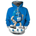 Blue Chocolate M&M Hoodie