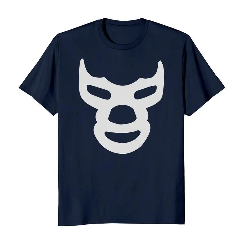 Blue Demon Lucha Libre Mexicana Wrestler Men's T-Shirt Casual Crewneck Hoodie, Sweatshirt | CiraTrend.com