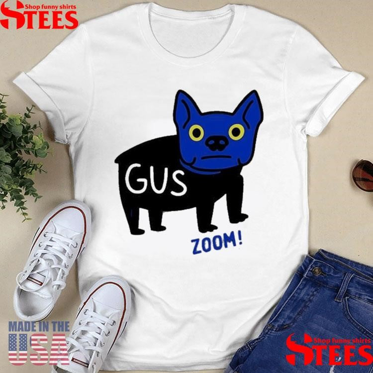 Blue Dog Cartoon Gus Zoom T-shirt