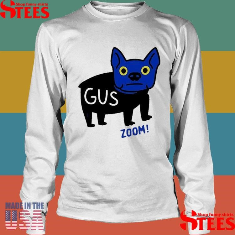 Blue Dog Cartoon Gus Zoom T-shirt