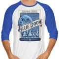 Blue Doom - 3/4 Sleeve Raglan T-Shirt Hoodie, Sweatshirt | CiraTrend.com (Image 1)