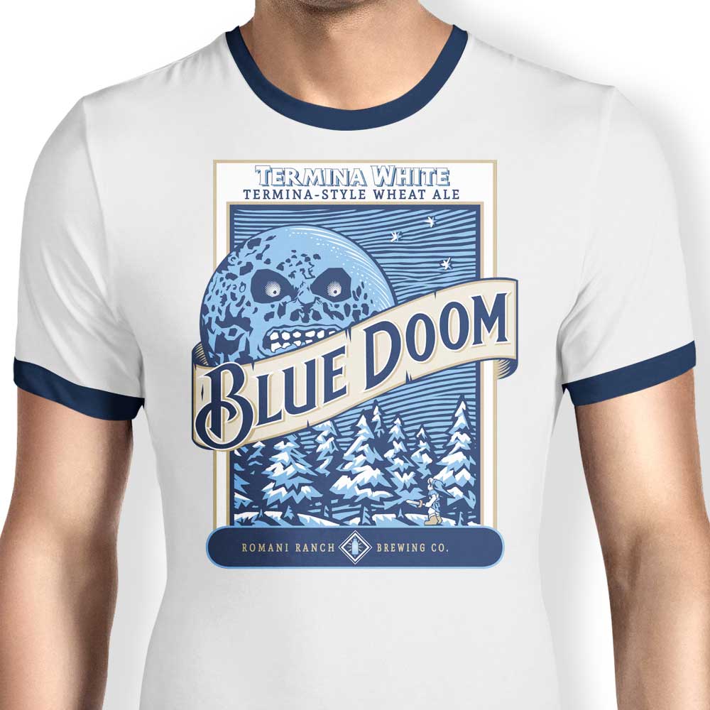 Blue Doom - Ringer T-Shirt Hoodie, Sweatshirt | CiraTrend.com (Image 1)