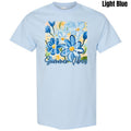 Blue Flower Summer Vibes Gildan Short Sleeve T-Shirt 'NLB' Hoodie, Sweatshirt | CiraTrend.com