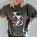 Blue Heeler Patriotic Dog Shirt ~ Unisex Apparel Relaxed Fit Printed In The USA Clothing Womenswear Casual Comfort Cotton...