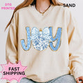Blue Joy Ornament Sweatshirt ~ Unisex Apparel Relaxed Fit Printed in the USA Clothing Womenswear Casual and Comfortable...