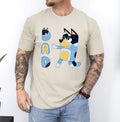 Bluey Dad T-Shirt, Gift Shirt on Father Day, Bluey Bandit Dad Shirt, Bluey and Bingo, Bluey Chilli Shirt, Dad Bluey...