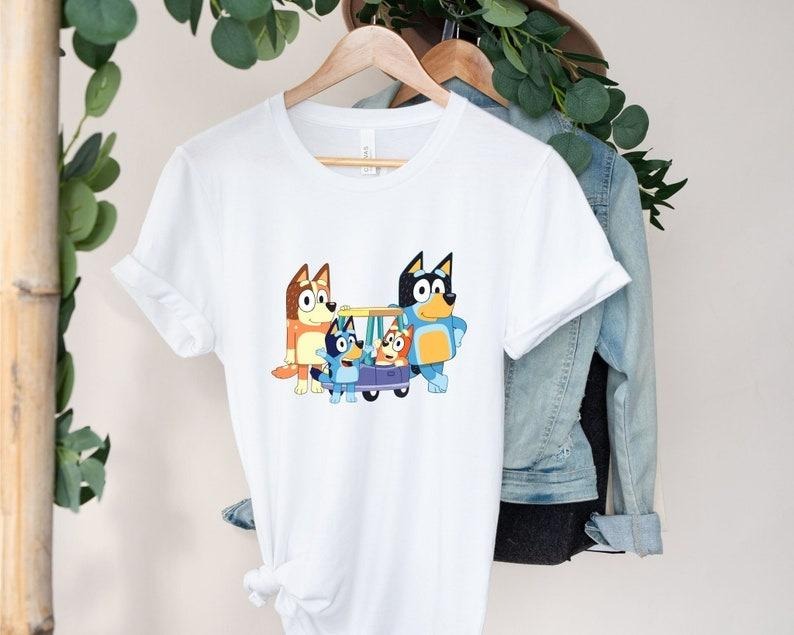 Bluey Family Shirt, Bluey Eras Tour Shirt, Bandit Heeler T-shirt, Midnights Bluey Shirt, isney Trip Tee, Bluey Birthday...
